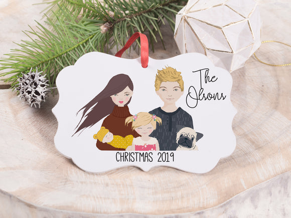 Family Portrait Ornaments