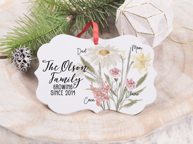 Ornament - "Birth Month Flower Family"