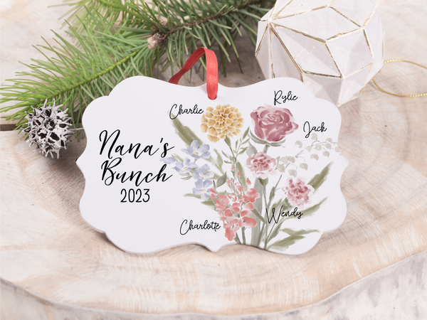 Ornament - "Birth Month Flower Family"
