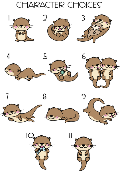 Ornament - "Sea Otter Family"