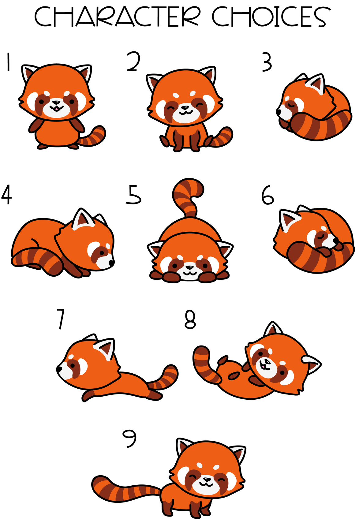 Ornament - "Red Panda Family"