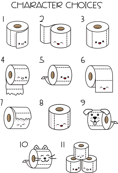 Ornament - "Toilet Paper Family"