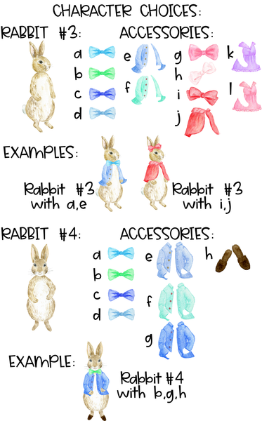 Ornament - "Peter Rabbit Inspired Family"