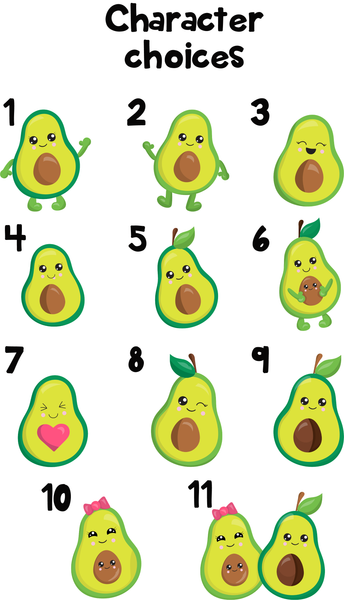 Ornament - "Avocado Family"