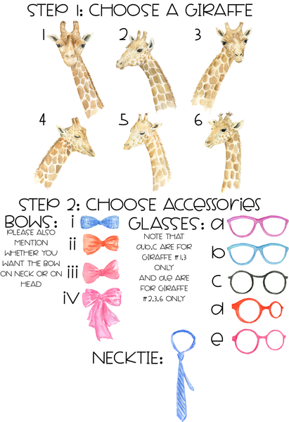 Ornament - "Giraffe Family"