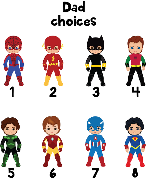 Ornament - "Superhero Family"