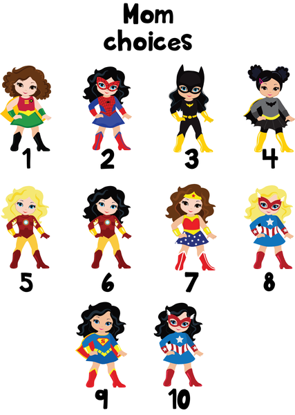 Ornament - "Superhero Family"