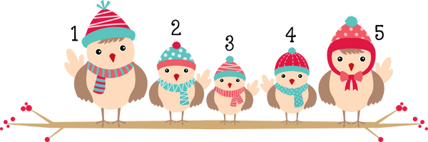 Ornament - "Bird Family"