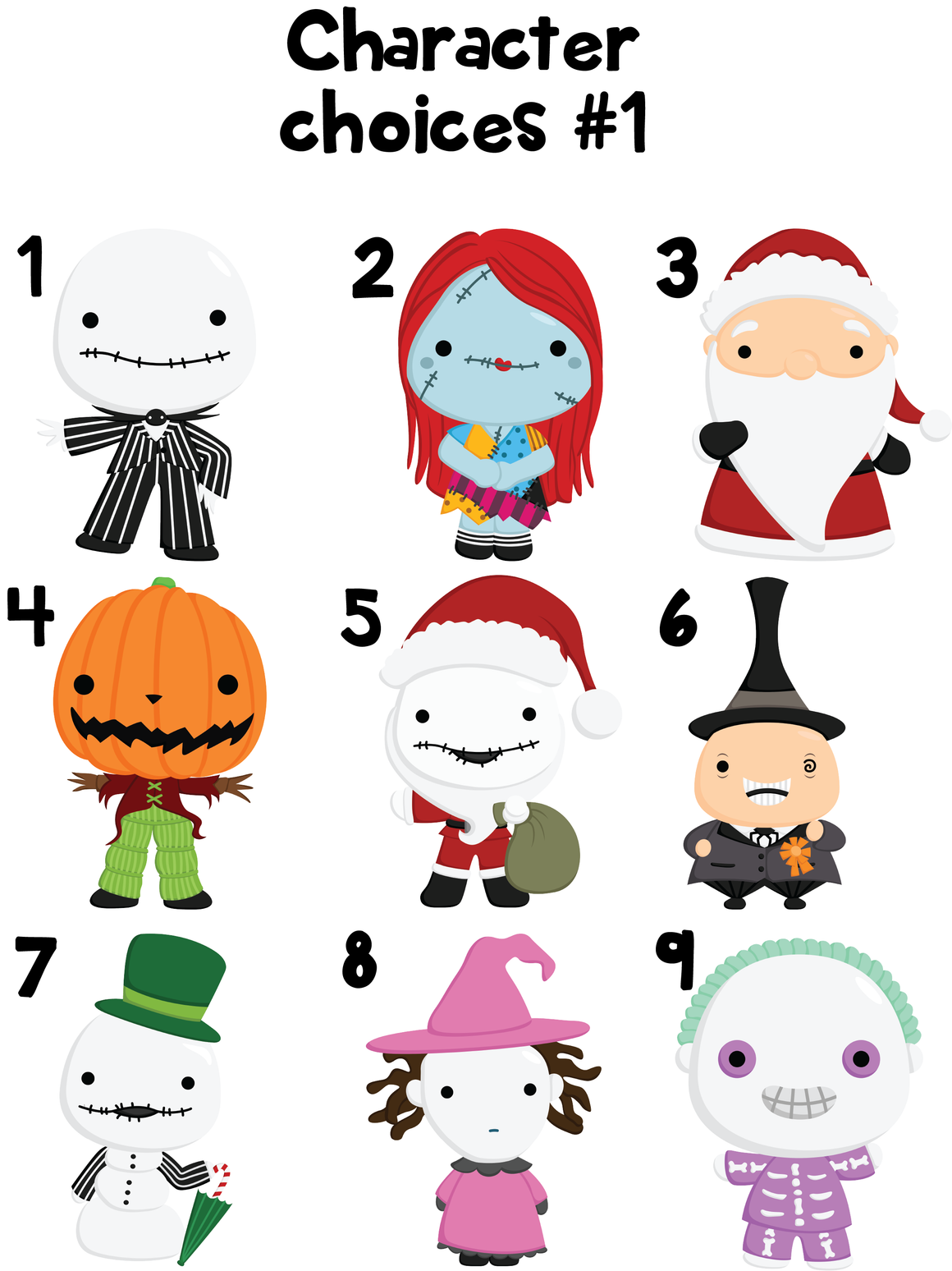 Ornament - "Nightmare Before Christmas Family"