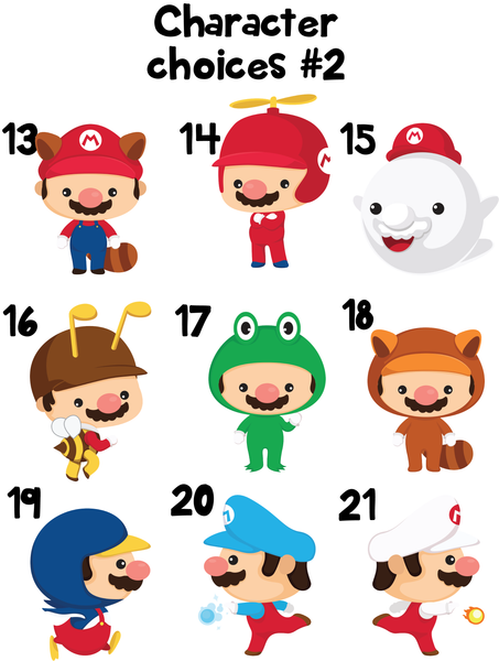 Ornament - "Super Mario Brothers Family"