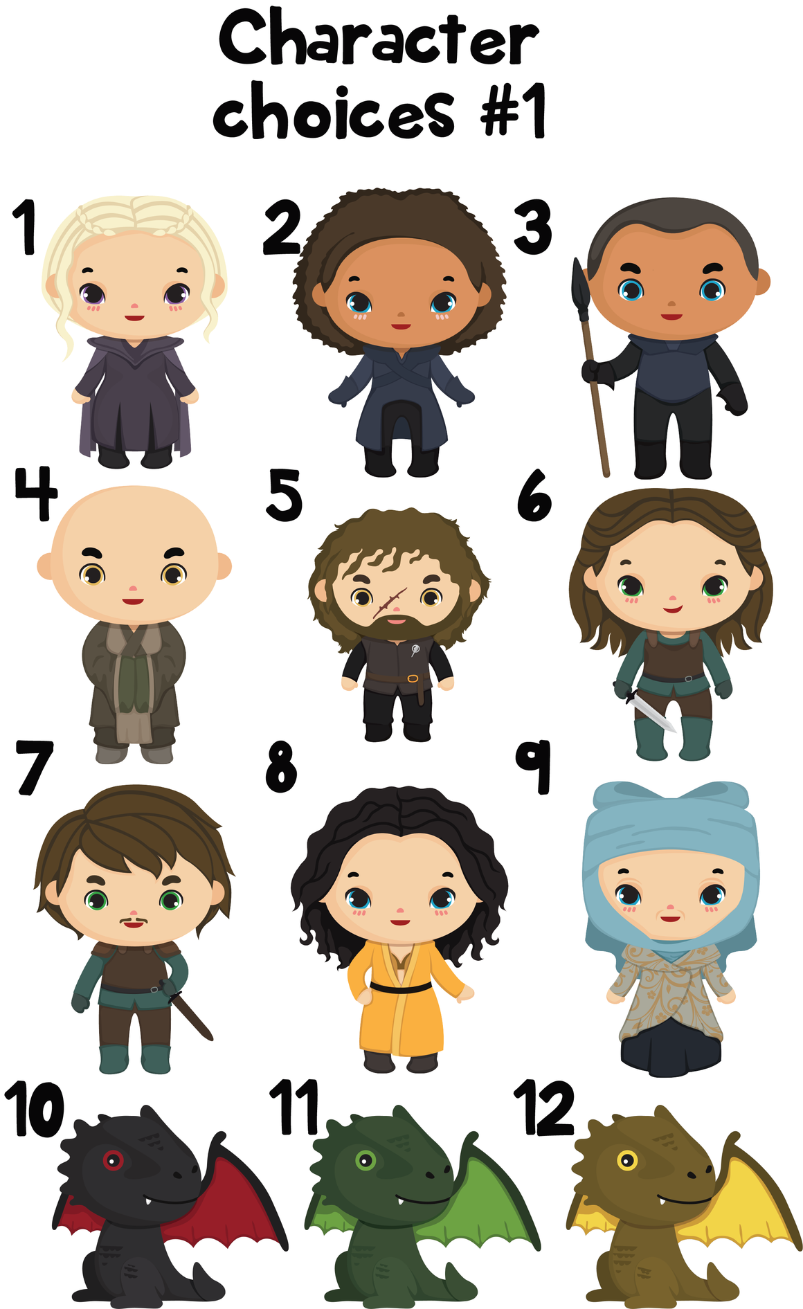 Ornament - "Game of Thrones Family Version 2"