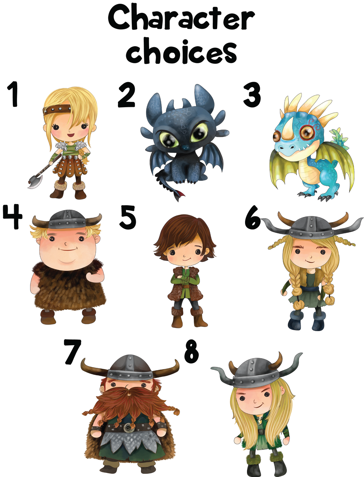 Ornament - "How to Train Your Dragon Family"