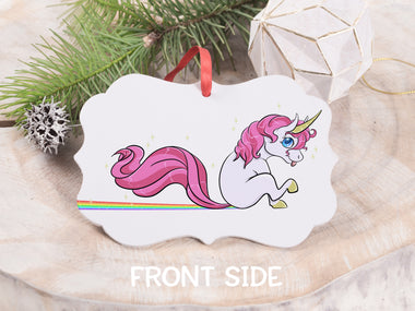 Ornament - "Rainbow Pooping Unicorn"