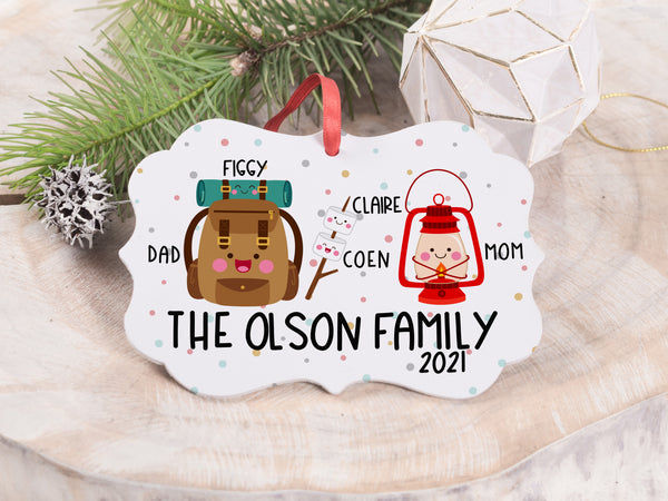 Ornament - "Camping Objects Family"