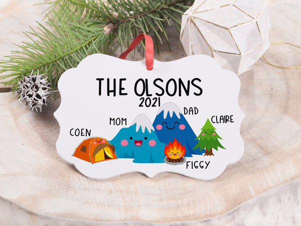 Ornament - "Camping Objects Family"