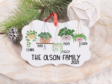 Ornament - "Hanging Plant Family"