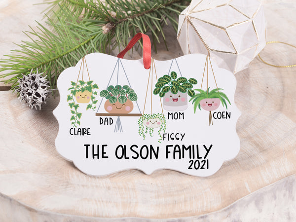 Ornament - "Hanging Plant Family"