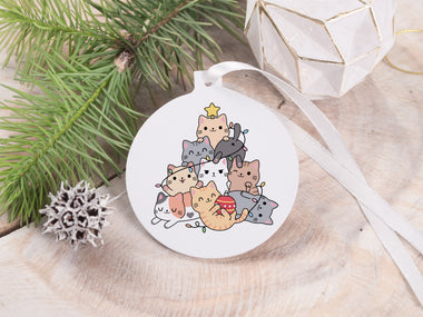 Ornament - "Meowy Christmas"