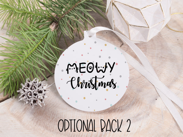 Ornament - "Meowy Christmas"