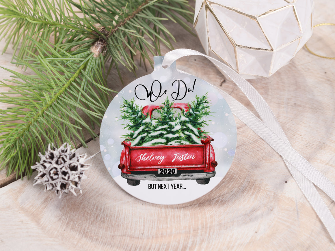 Ornament - "Our First Christmas Red Truck"