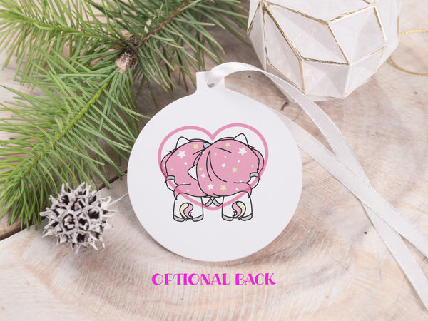 Ornament - "Unicorn Best Friends"