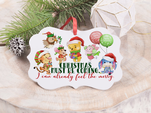 Ornament - "Christmas is Coming Winnie the Pooh Christmas"