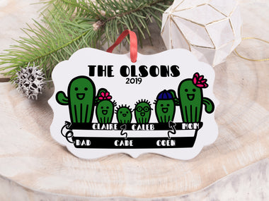 Ornament - "Cactus Family #2"