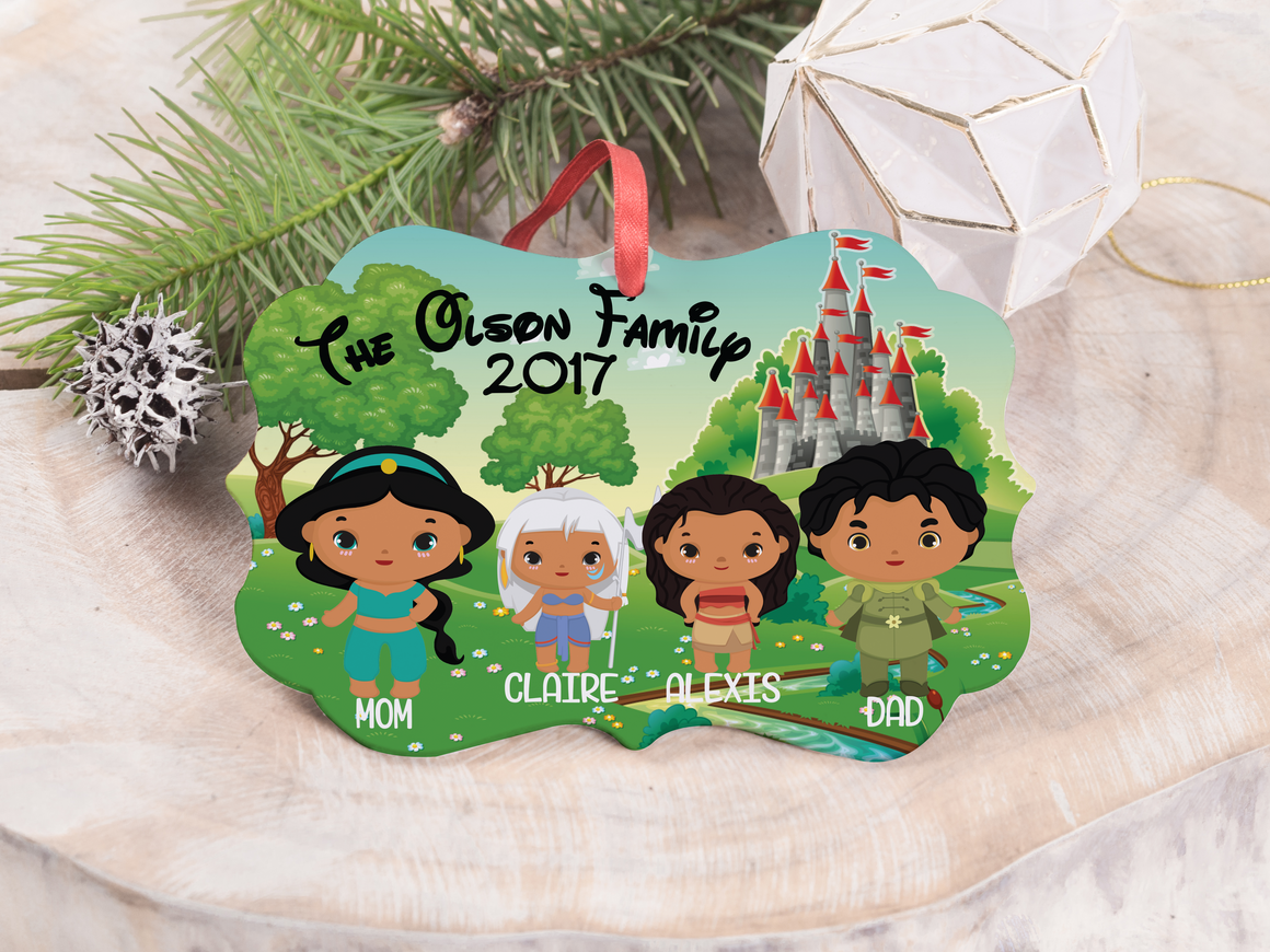 Ornament - "Princess and Prince Family"