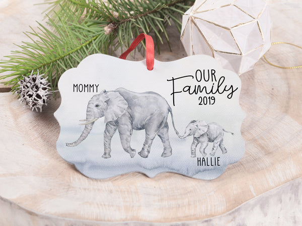 Ornament - "Elephant Family"