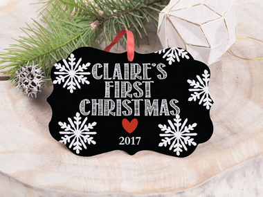 Ornament - "Chalkboard My First Christmas"