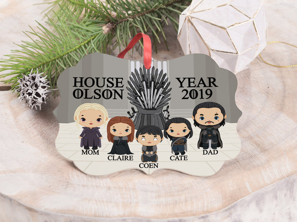 Ornament - "Game of Thrones Family Version 2"