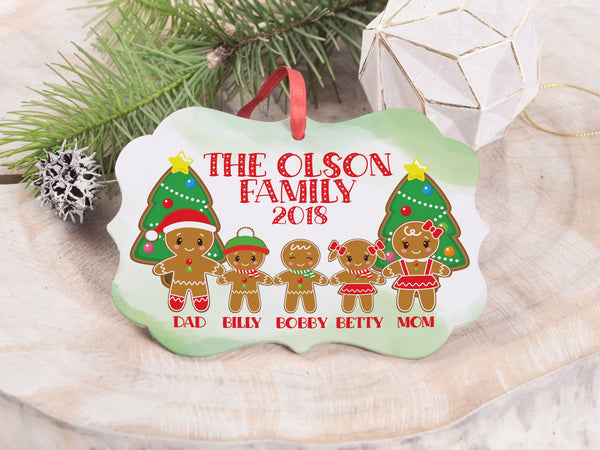 Ornament - "Gingerbread Family"
