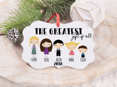 Ornament - "Greatest Gift of all - Grandchildren"