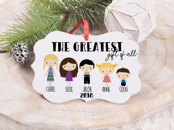 Ornament - "Greatest Gift of all - Grandchildren"
