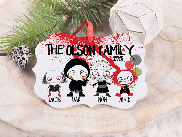 Ornament - "Horror Movie Family"