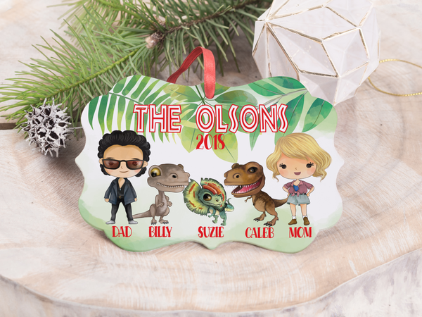 Ornament - "Jurassic Park Family"