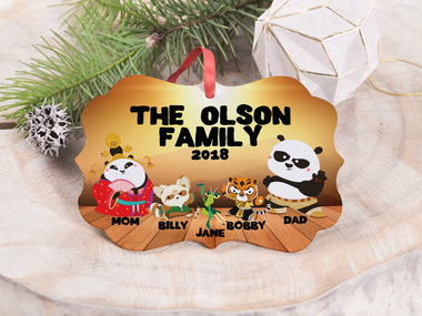 Ornament - "Kung Fu Panda Family"