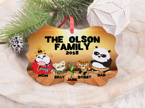 Ornament - "Kung Fu Panda Family"