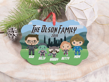 Ornament - "The MARVELous Superhero Family"