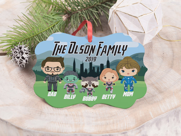 Ornament - "The MARVELous Superhero Family"