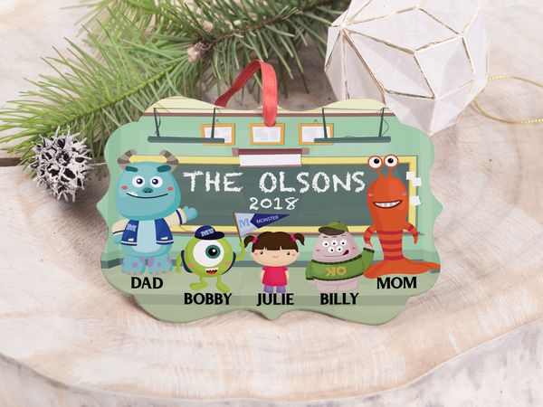 Ornament - "Monsters Inc/University Family"