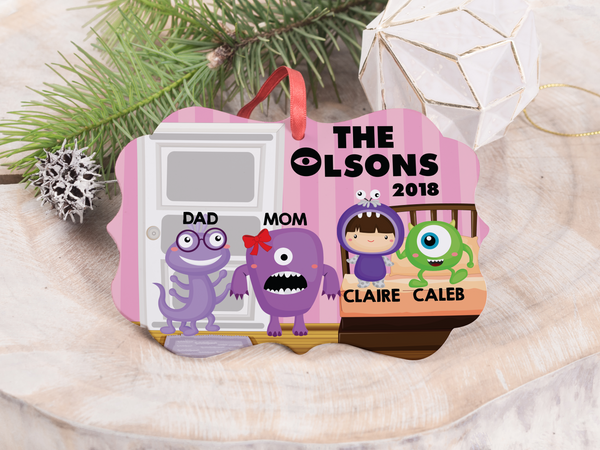 Ornament - "Monsters Inc/University Family"