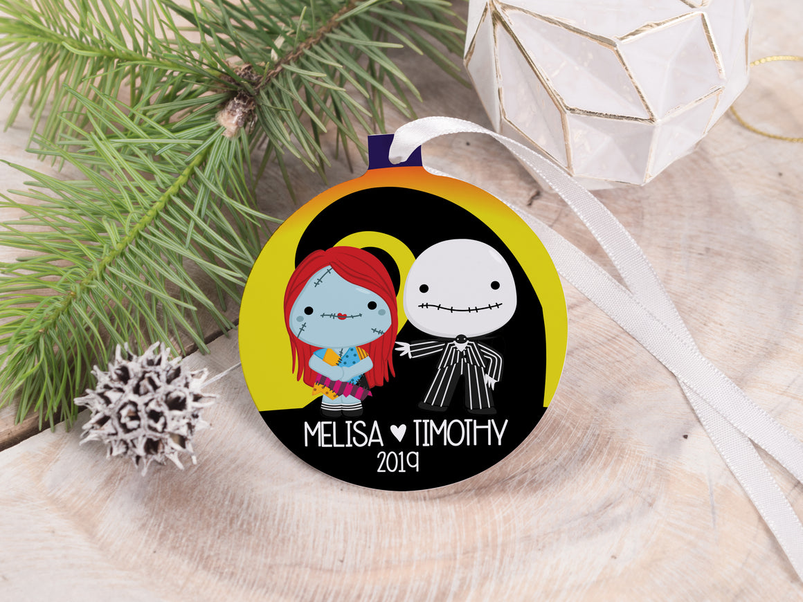 Ornament - "Nightmare Before Christmas Couple"