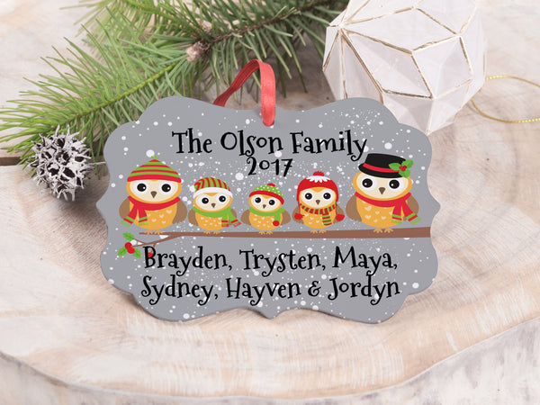 Ornament - "Owl Family"