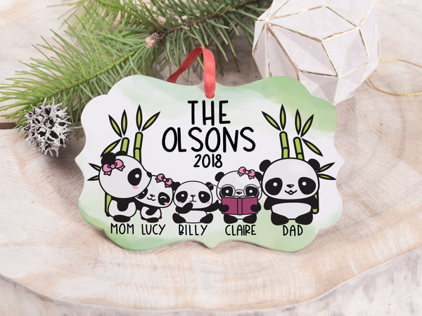 Ornament - "Panda Family"