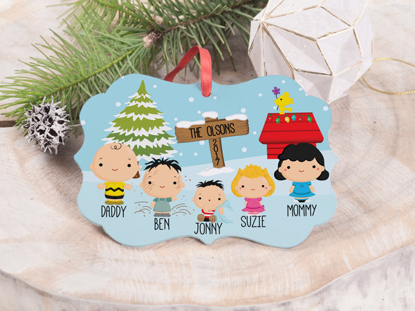 Ornament - "Peanuts Family"
