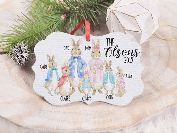 Ornament - "Peter Rabbit Inspired Family"
