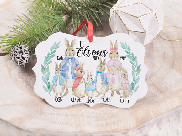 Ornament - "Peter Rabbit Inspired Family"