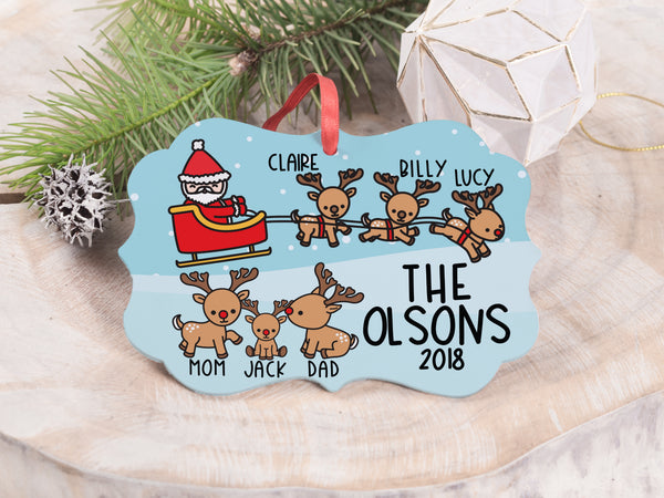 Ornament - "Reindeer Family"