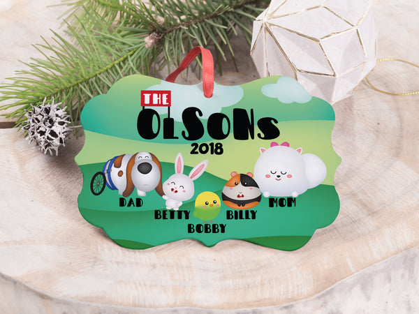 Ornament - "The Secret Life of Pets Family"